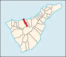 Kaart van La Guancha