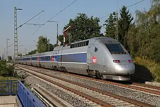 TGV POS treinstel bij Forchheim