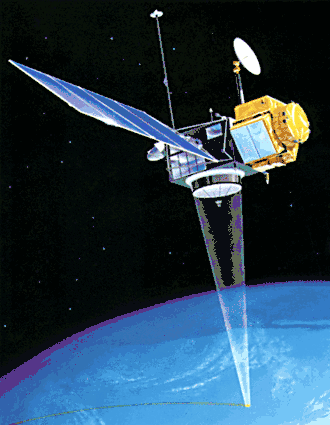 Tekening van TOPEX/Poseidon
