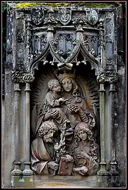 Grafplaat op het kerkhof van St. Matthias