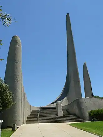 Monument in Paarl, Zuid-Afrika.