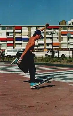 Pierre-André tailwheelie, Hans Lucas, Zandvoort, 1989