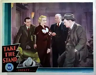 Russell Hopton (links), Thelma Todd (midden), Paul Hurst (rechts)