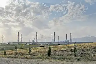 Industrie in Tursunzoda, West-Tadzjikistan.