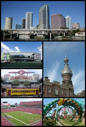 Een collage van Tampa