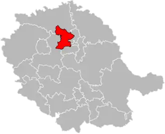 Locatie van het kanton