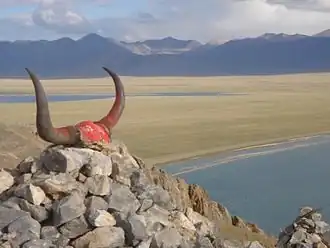 Vanaf het eiland Tashi Dor