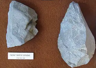 stenen werktuig uit de Tautavel-grot