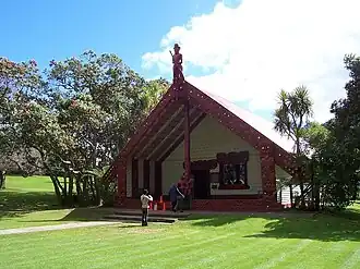 Te Whare Runanga (Maori Ontmoetingshuis)