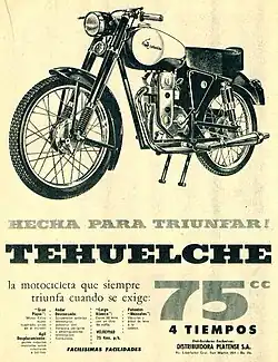 Advertentie Tehuelche uit 1960