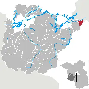 Kaart van Teltow (stad)