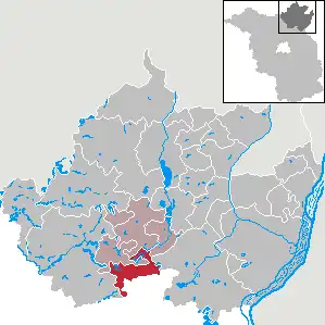 Kaart van Temmen-Ringenwalde