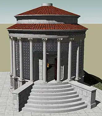 Reconstructie van de Tempel van Vesta