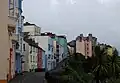 Crackwell Street, Tenby met haar kleurige huisjes