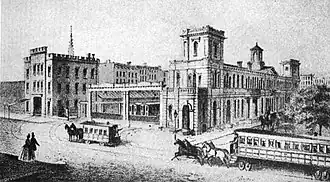 Begin-/eindpunt in 1857