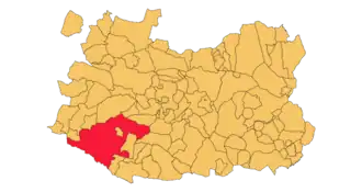 Kaart van Almodóvar del Campo