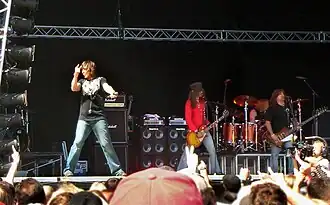 Tesla live op Sweden Rock festival 2008
