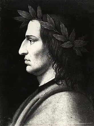 alt=Portret van Vergilius

(1800-1849), onderdeel van 4 dichters portretten van dezelfde hand uit de collectie van het Stedelijke musea van Lecco. In 1997 zijn alle 4 de portretten gestolen.