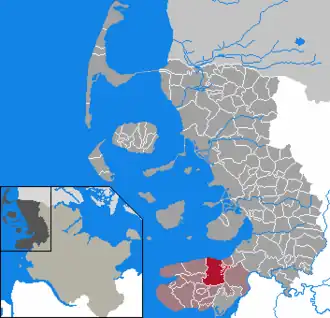 Kaart van Tetenbüll