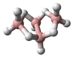 Molecuulmodel van tetraboraan