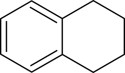 Structuurformule van tetraline