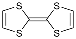 Structuurformule van tetrathiafulvaleen