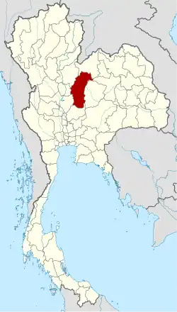 Ligging van de provincie Phetchabun