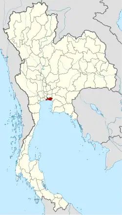 Ligging van de provincie Samut Prakan