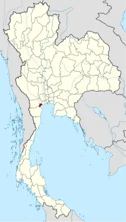 Ligging van de provincie Samut Songkhram