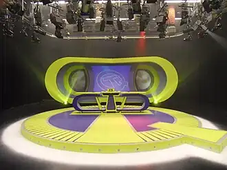 Het decor van de Nederlandse versie van That's the Question.