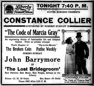 Advertentie voor The Code of Marcia Gray