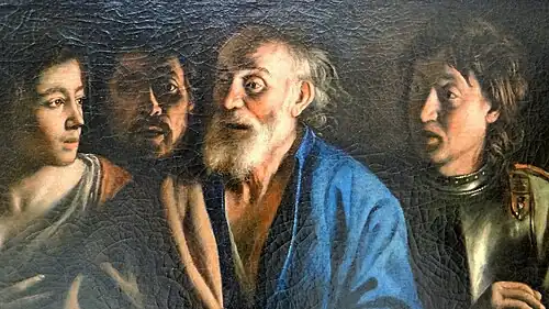 Mathieu Le Nain, De verloochening van Sint-Petrus, 1648