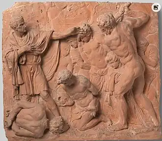 Reliëf van de veroordeling van Junius Brutus