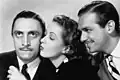 Mischa Auer (links) met Danielle Darrieux en Douglas Fairbanks jr. in The Rage of Paris (1938)
