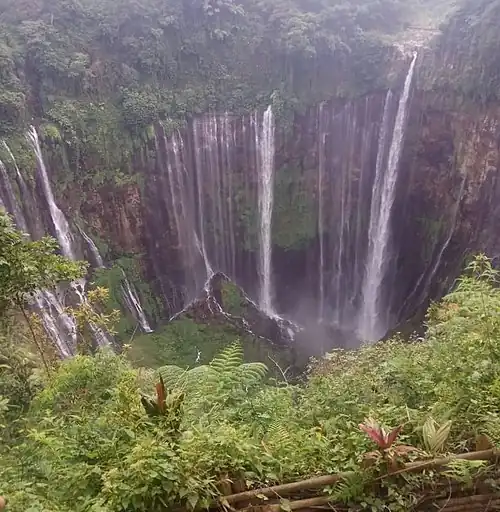 Watercal Tumpaksewu in het onderdistrict Pronojiwo