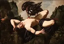 Prometheus  door Theodoor Rombouts in het Koninklijke Musea voor Schone Kunsten van België