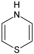 Structuurformule van thiazine