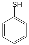 Structuurformule van thiofenol