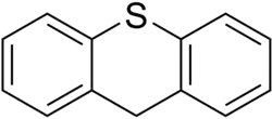 Structuurformule van thioxantheen