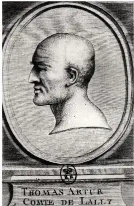 Thomas Arthur, graaf de Lally. Gravure rond 1766.