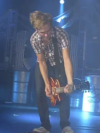 Tom Fletcher tijdens HMV Hammersmith Apollo.