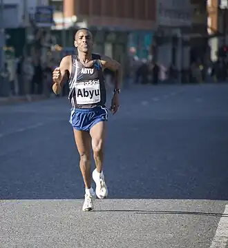 Abyu bij de marathon van Dublin 2007