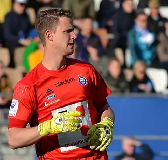 Dähne in 2017 als speler van HJK Helsinki