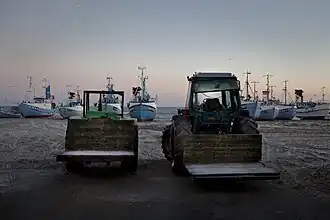 Viskotters op Torup Strand