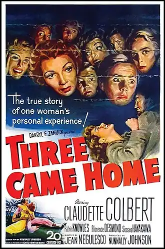 Aanplakbiljet voor Three Came Home