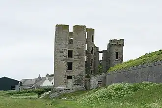 Thurso Castle gezien vanuit het noordwesten.