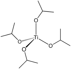 Structuurformule van titaan(IV)isopropoxide