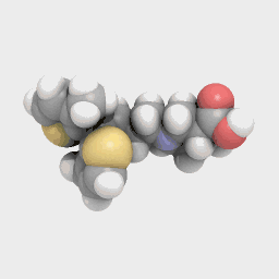 3d molecuulstructuur van tiagabine