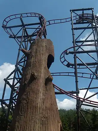 De eerste en tevens  steilste afdaling van Europa