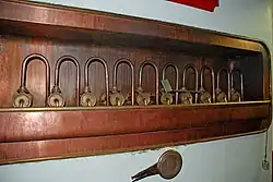 Kranen onder de filterkuip daterende uit 1950